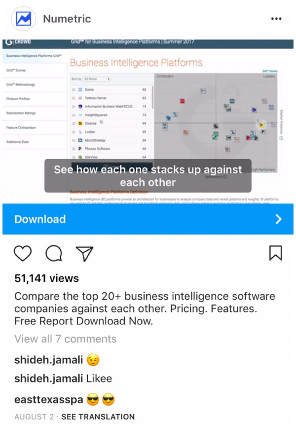 Numentric Download ad