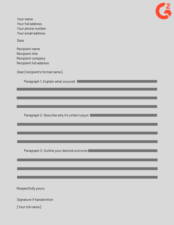 appeal letter template