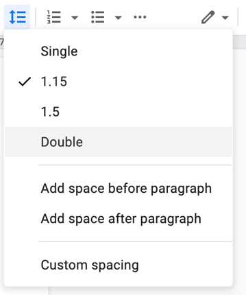 Two Simple Ways To Double Space On Google Docs