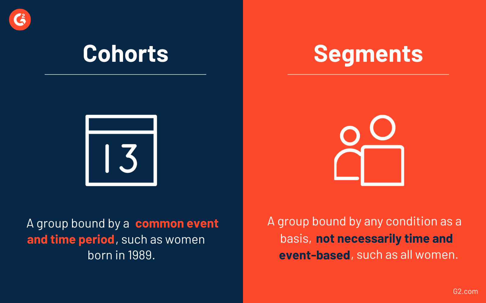 Cohorts vs segments