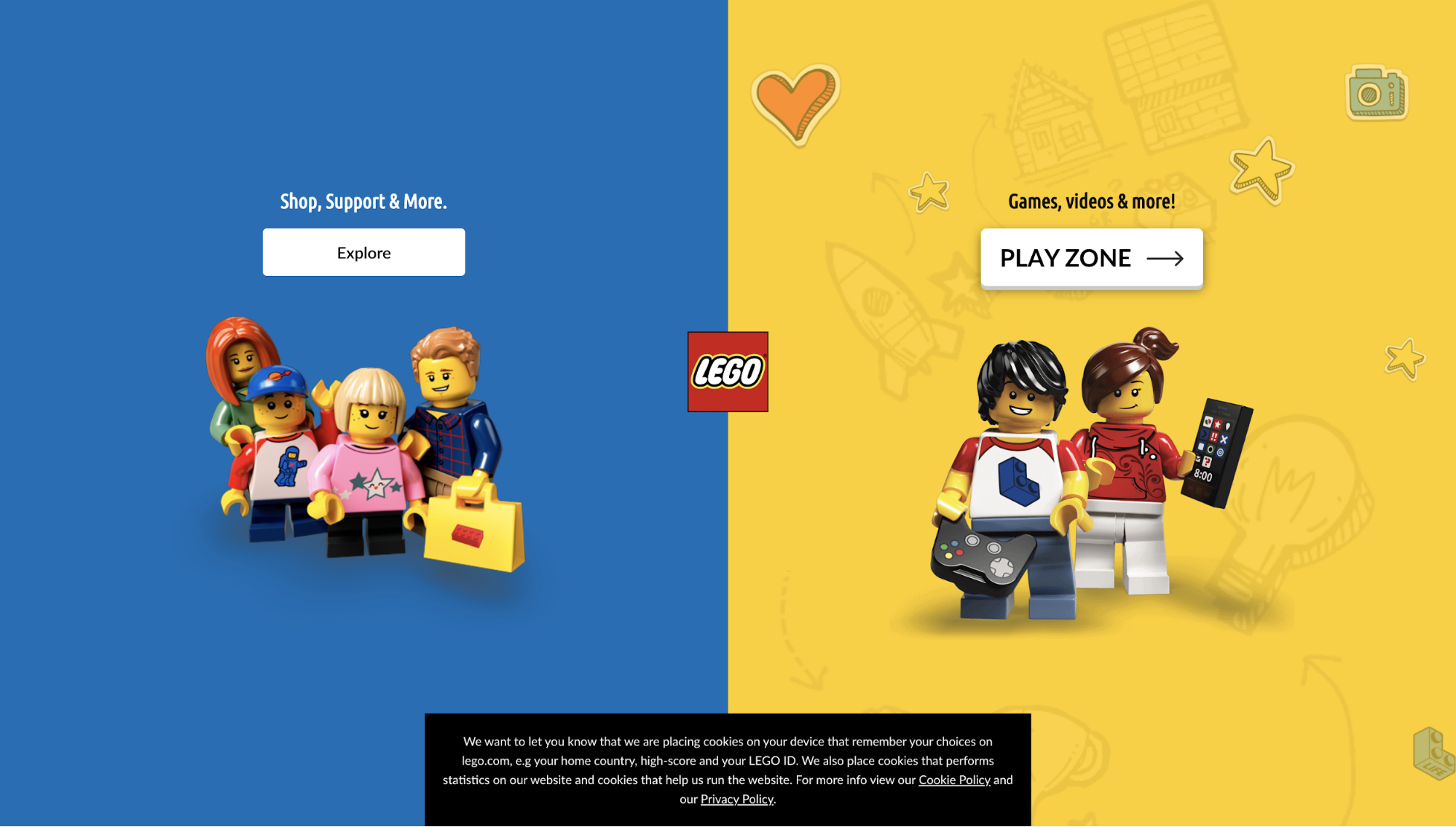 Faq page example: LEGO VIP