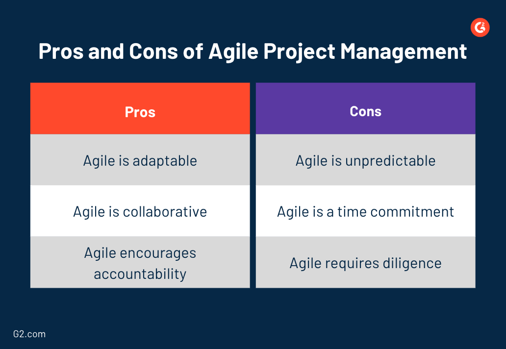 pros and cons of agile project management